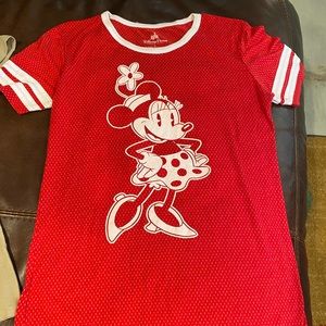 Disney park shirt women’s color red